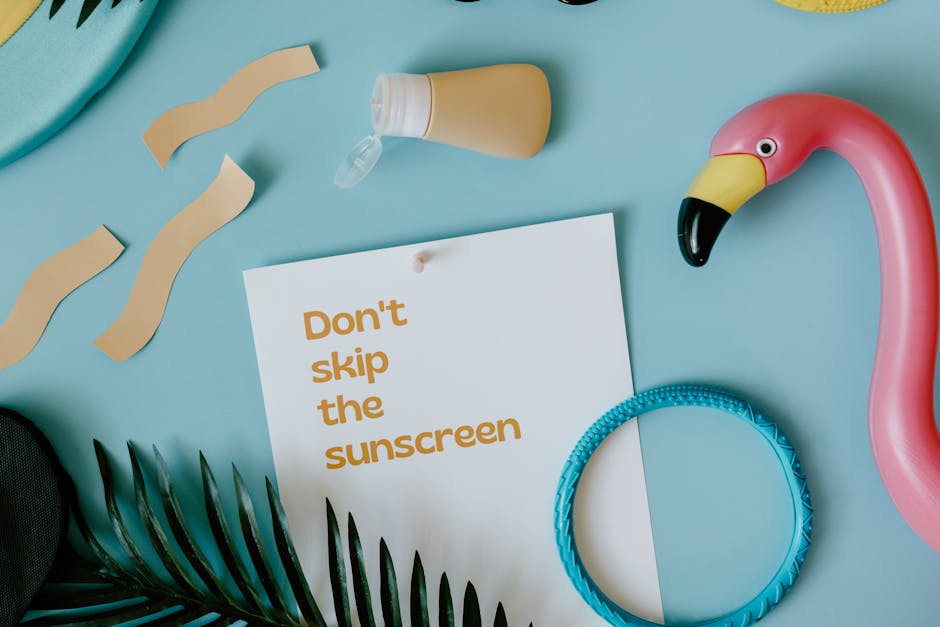 10 erreurs à éviter avec sa protection solaire pour une peau vraiment protégée various sunscreen bottles and tubes summer skincare flat lay
