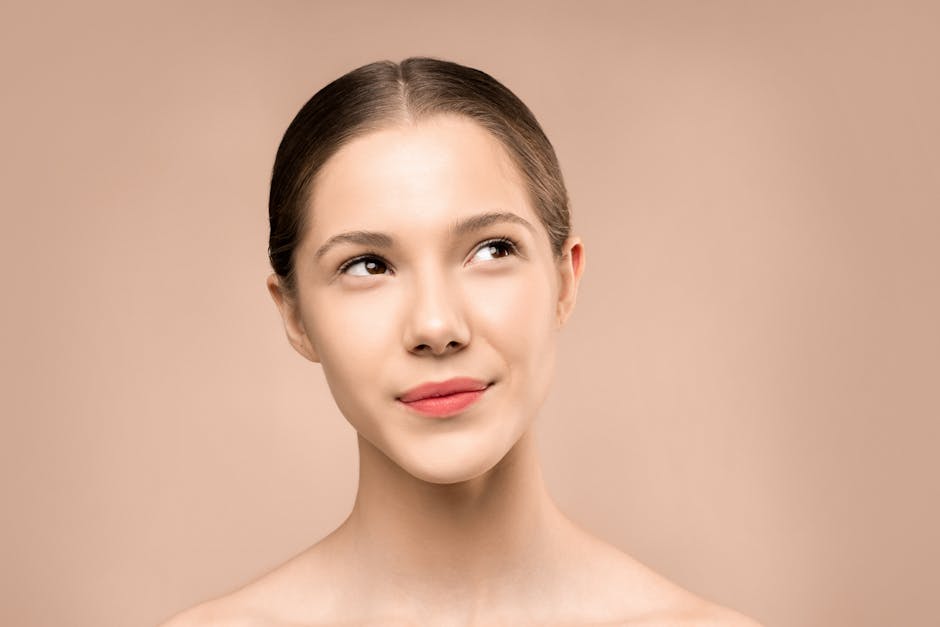radiant glowing skin woman natural beauty skincare landscape