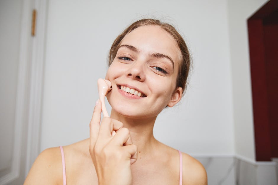 facial massage self care evening skincare routine