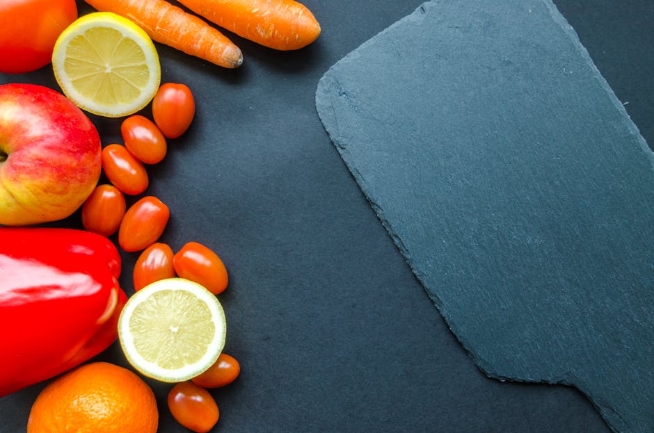 colorful fruits vegetables healthy skin diet