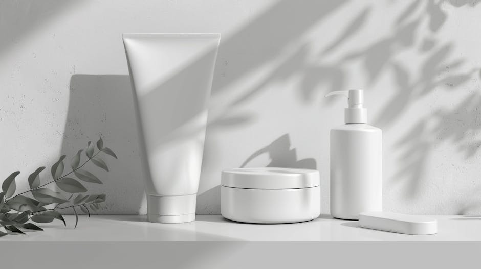 Quelle crème hydratante choisir selon votre type de peau ? different moisturizer textures gel cream balm on marble surface