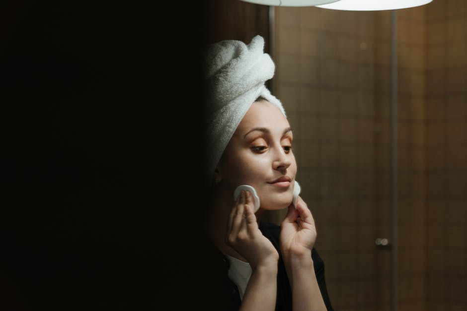 skin care routine morning bathroom cleansing