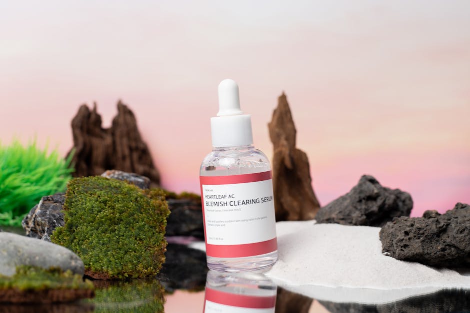 Lotion peeling gélifiée : le soin d'inspiration asiatique pour un teint parfait glycolic acid serum skincare ingredients close-up