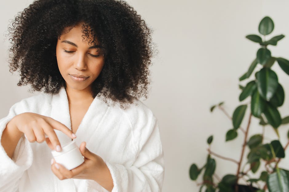 winter skincare routine cozy woman moisturizer landscape