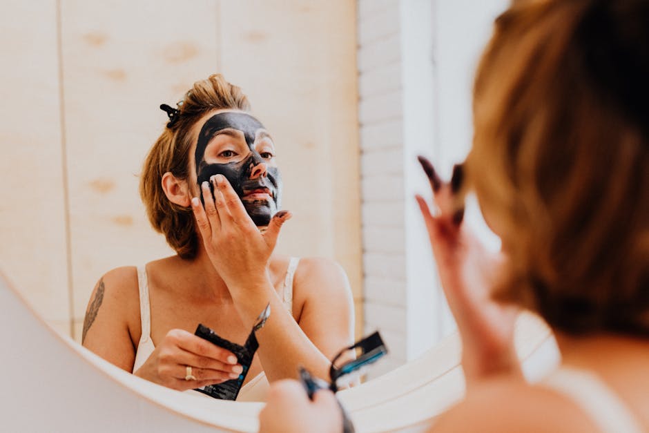 activated charcoal skincare beauty black mask purifying landscape