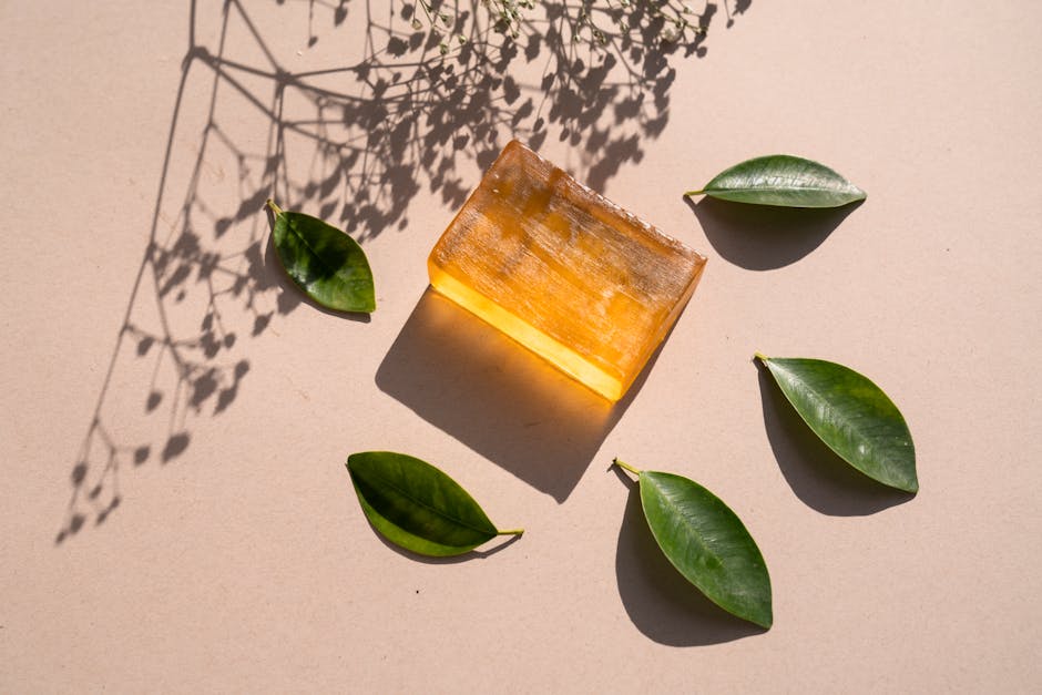 Le savon solide : bienfaits, types et conseils pour bien le choisir castile soap bar with olive branch and green leaves