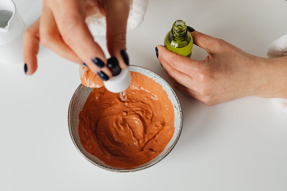 close up pores oily skin natural ingredient cosmetic treatment