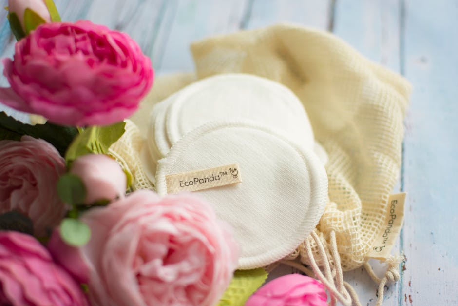 reusable makeup remover pads sustainable beauty routine landscape