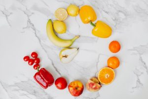 fresh colorful antioxidant fruits and vegetables landscape beauty skin health