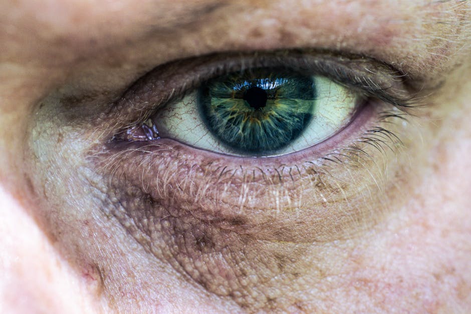 close up woman eye signs of aging natural light skin care