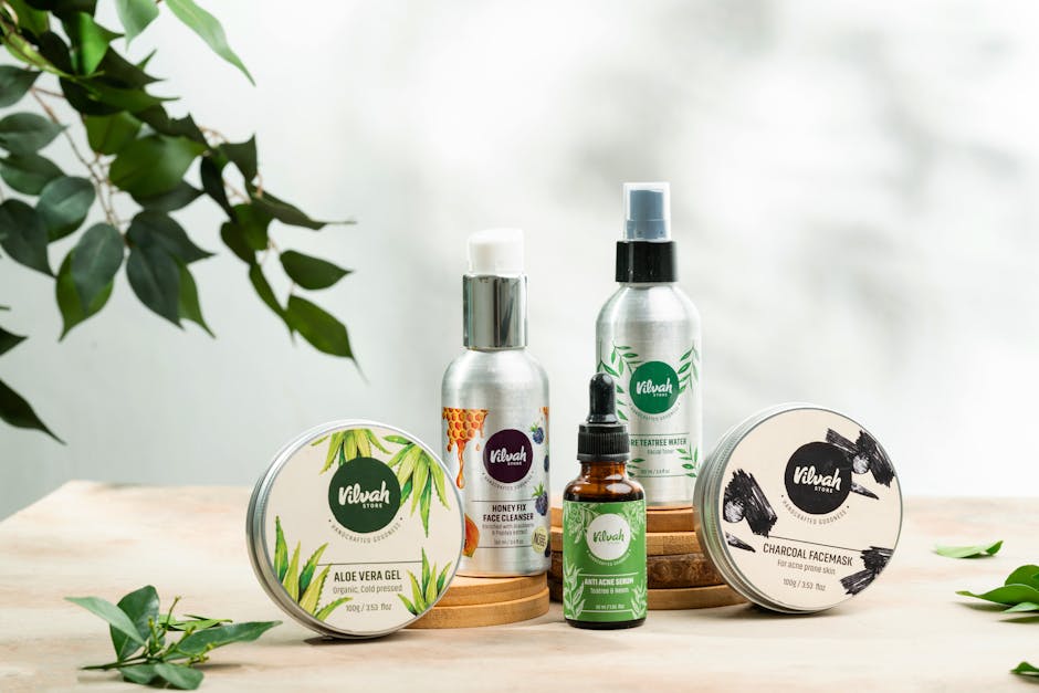 Peau sensible : idées reçues, vrais conseils et routine adaptée natural skincare products sensitive skin oat milk aloe vera wooden surface